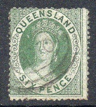 Queensland Sg9 6d Green