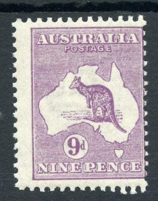 Australia 1915 - 27 9d Violet (die Iib) Sg39b Mnh
