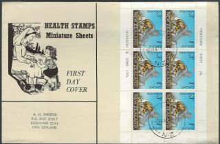 1967 Zealand Fdc - 3c,  1c Health Stamps Mini Sheet - Cacheted