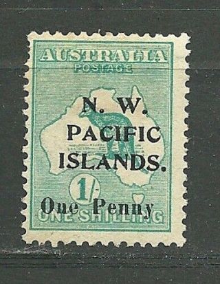 Nwpi North West Pacific Islands Australia 1918 Scott 39 1d On 1s Blue Roo O/p
