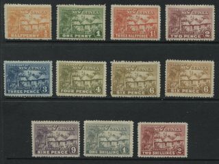 Guinea 1925 - 28 Various First Set Values To 2/ O.  G.  Hinged