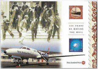 Zealand 2001 100 Years Of Moving The Mail Collectable Stamp Booklet