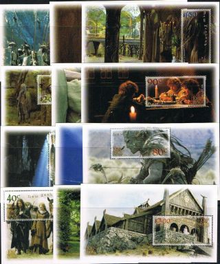 Zealand Lord Of The Rings 18 U/m Mini Sheets