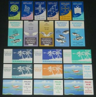 Marshall Islands 20 Different Booklets Nh