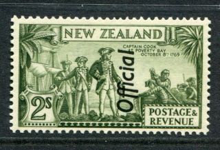Zealand 1936 Official 2 Shillings Mh Stamp Cat £80