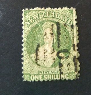 Zealand 1864 - 71 Chalon 1/ - Yellow Green,