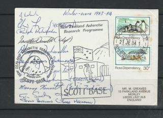 Ross Dep,  Zealand Antarctic Research Programme,  1983/4,  2 Ross Defs,  Label A