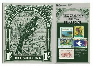 Nz409) Zealand 1986 Stamp Pack Muh
