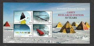 Australian Antarctic Territory - Casey Research Station 2019 Mnh Min Sheet