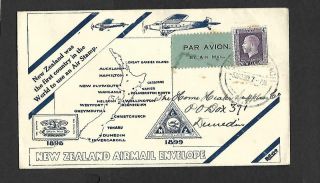 Zealand,  30 Nov 1930 Air Mail Cover Chistchurch To Dunedin,  Illustrated Cover