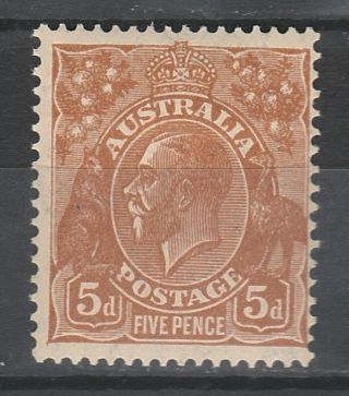 Australia 1931 Kgv 5d C Of A Wmk Mnh