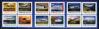 Norfolk Island 2012 Aircraft Landing On Norfolk 70th Anniversary - Booklet