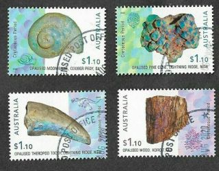 Australia - Opalised Fossils Set - Fine Used/cto 2020