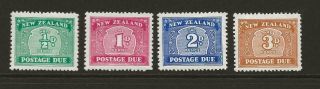 Zealand 1939 - 49 Sgd41 - D44 Postage Due Set Fine Cat £50