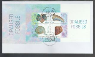 2020 Opalised Fossils Fdc.