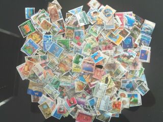 Zealand Deluxe Off Paper Mixture Of Stamps Many Higher Vals