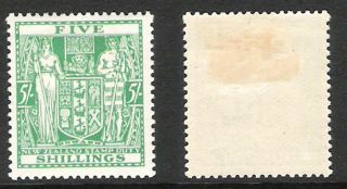 Zealand 1931 Arms Type 5/ - Green (hm)