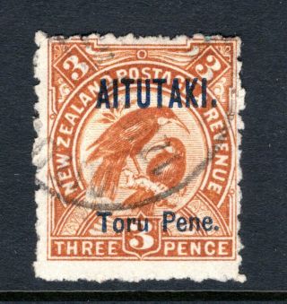 Aitutaki / Zealand / Cook Islands Stamp Lot 3: Scott 4,  3p,  1903,