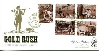 Zealand 2006 Gold Rush - Limited Edition Signed Fdc Cover