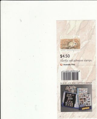 Australian Booklets - 1992 Sb78b Stamp Collecting Kit On Back $4.  50