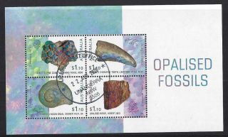 Australia 2020 Opalised Fossils Miniature Sheet Fine