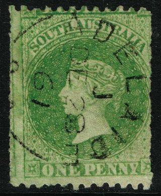Sg 50 South Australia 1867 - 1d Pale Bright Green -