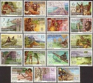 Papua Guinea 1973 Sg241 - 259 Panorama Series Mnh