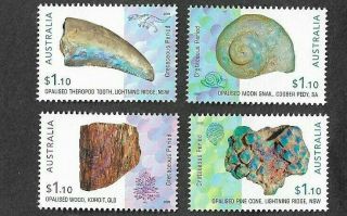 Australia - Opalised Fossils Mnh Set 2020