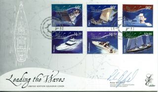 Zealand 2002 Racing And Leisure Craft - Limited Edition Signed Fdc Cover