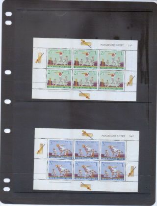 Zealand 1969 Health Miniature Sheets Unmounted
