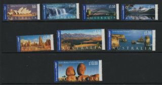 Australia International Post Yr 2000 Sg1982 - 1989 Fine Sets Stamps To $10