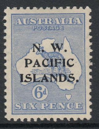 North West Pacific Islands 1915 - 16 - 6d Ultramarine - Mounted - Sg88