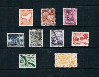 Christmas Is.  1963 Pictorial Scenes Of The Island - Sc 11 - 20 [sg 11 - 20] Mnh 21 T