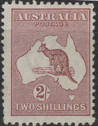 Australia Kangaroo Narrow Crown/ Narrow A Watermark Mnh Bit Toned