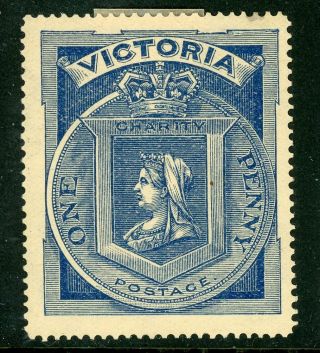 Victoria 1897 Diamond Jubilee 1d Blue Sg 353 Mm