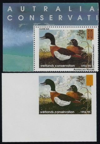 Australia 1994 - 95 " Mountain Duck " Imperf Proof Nh