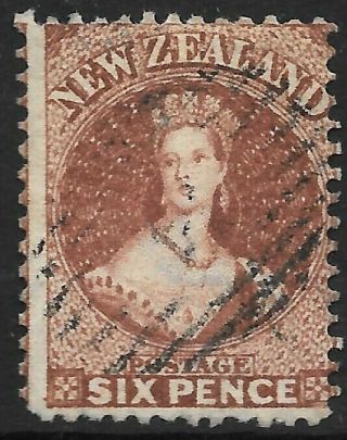 Zealand 1864 6d Red - Brown 