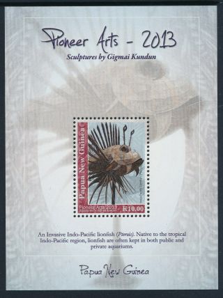 2013 Papua Guinea Pioneer Arts Part Vi K10 Minisheet Fine Mnh