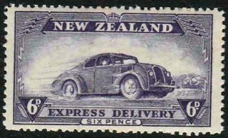 Zealand 1939 Express Delivery 6d Car Never Hinged & Scarce