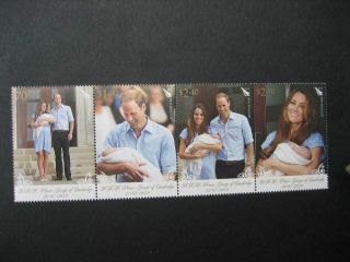 Zealand Nhm Set - 2013 Birth Of Prince George Horiz.  Strip Sg 3499a