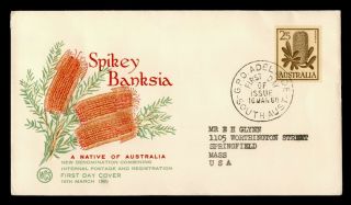 Dr Who 1960 Australia Fdc Banksia Flower 182325