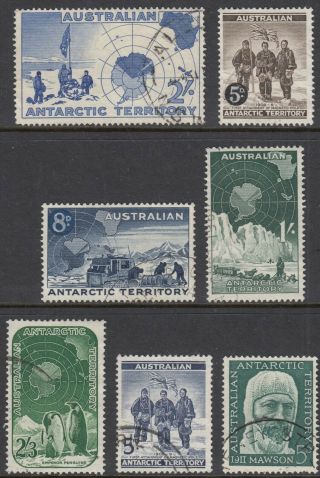 Australian Antarctic Territory 1957 - 1961 Sg 1 - 7 Good