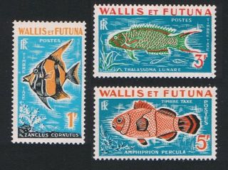 Wallis And Futuna Fish Postage Due 3v 1963 Mnh Sg D182 - D184 Sc J37 - J39