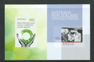 Australia 2012 Olivia Newton - John / Anzus Sheetlet Unmounted,  Mnh
