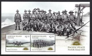 Australia 2020 Norfolk Island Pacific Peace Miniature Sheet Unmounted,  Mnh