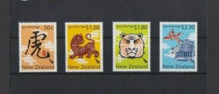 Zealand 2010 Chinese Year Of The Tiger Set Mnh Per Scan