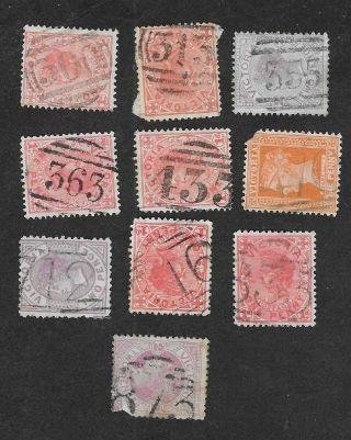 Vic Numeral Cancels X 10 C