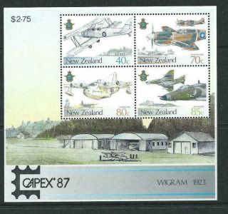 1997 Zealand Nz Military Airforce Stamp Mini Sheet - Capex