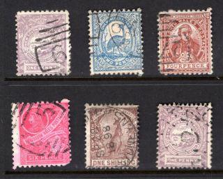 Australia / South Wales Stamp Lot 7: Scott 77 78 79 80 82 83,