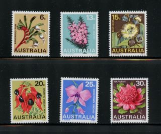P885 Australia 1968 Flora Flowers 6v.  Mnh